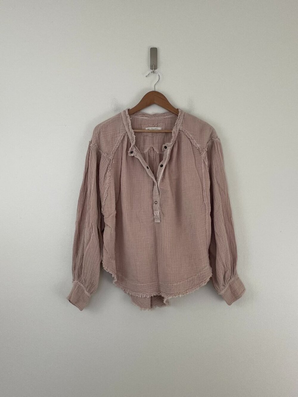 Free People We The Free Beach Day Pullover Cotton Gauze Top Size XS